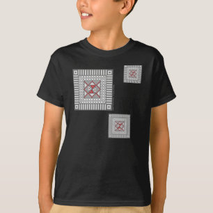 T-shirt Alternateur de chemise foncée géométrique pour enf