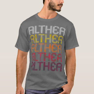 T-shirt Althea Retro Wordmark PatternStyle Vintage