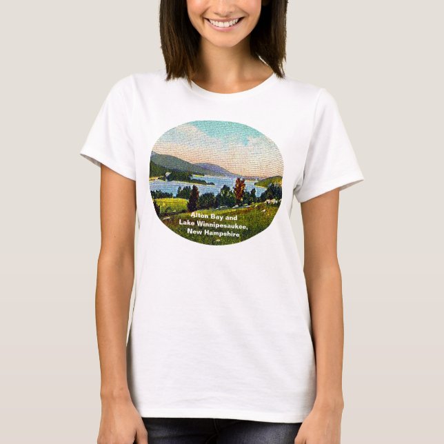 T-shirt Alton Bay et Lake Winnipesaukee, New Hampshire (Devant)
