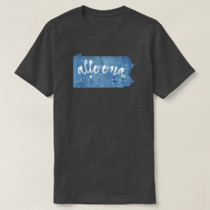 T-shirt Altoona Pennsylvania Wood Grain