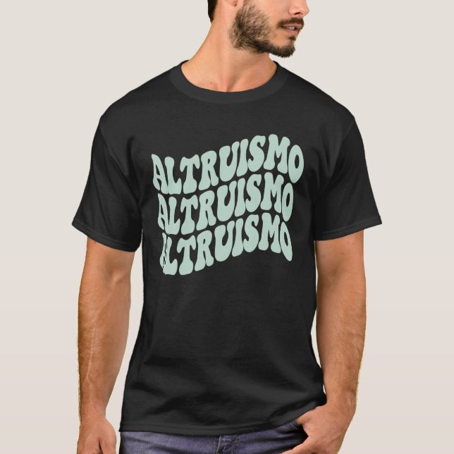 T-shirt Altruismo School Spirit Wavy empilé T chemise (Devant)