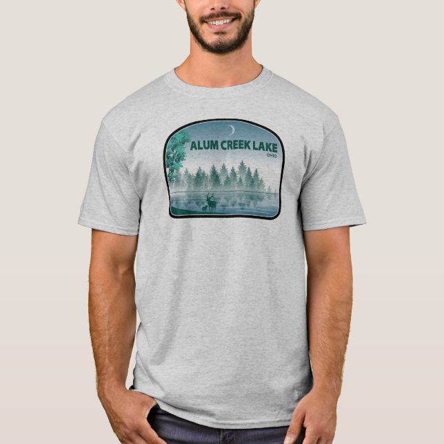 T-shirt Alum Creek Lake Ohio Deer (Devant)