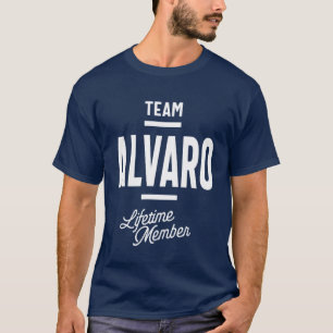 T-shirt Alvaro Nom personnalisé Cadeau Anniversaire