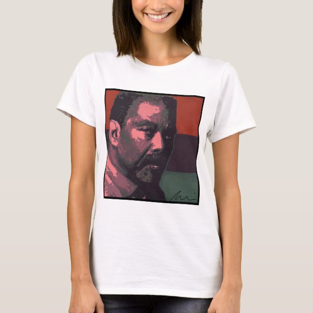 T-shirt Alvin Ailey with Pan-African Flag in Gouache Shirt (Devant)