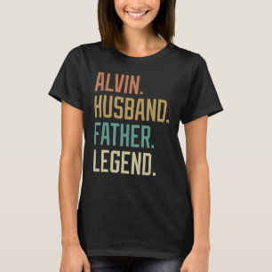 T-shirt Alvin Husband Père Légende Fête des pères Rétro