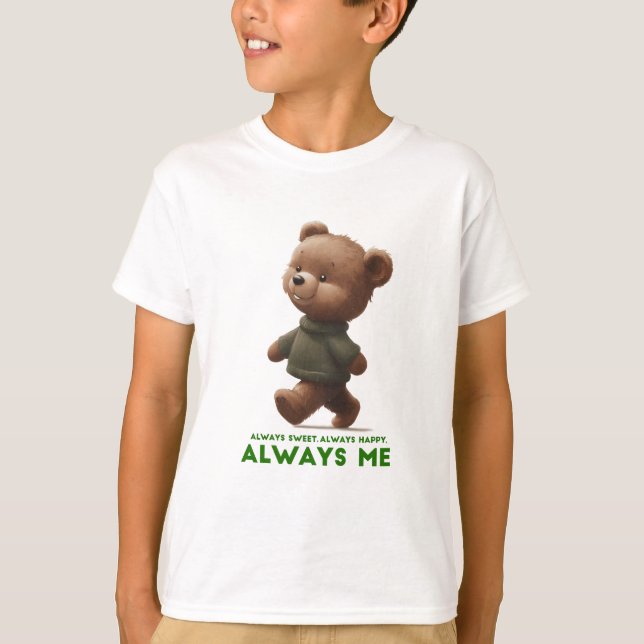 T-shirt Always Happy and Positive | Adorable Gift (Devant)