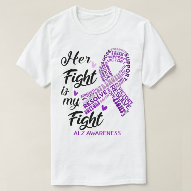 T-shirt Alz Conscience Que Son Combat Est Mon Combat (Design devant)