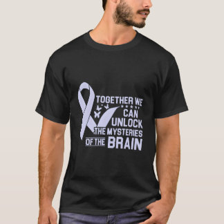T-shirt Alzheimer Brain Injury Violet Alzheimer Sensibilis
