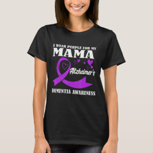 T-shirt Alzheimer Et Démence Je Porte Le Violet