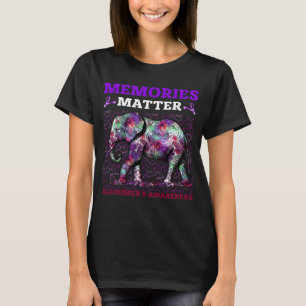T-shirt Alzheimer Mémoires de sensibilisation Matière pour