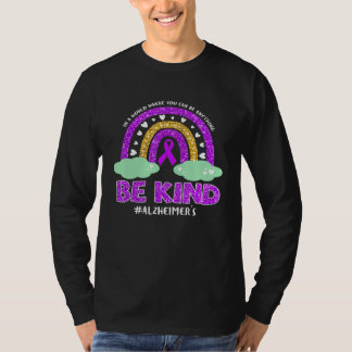 T-shirt Alzheimers Rainbow Be Kind Peace Love Hope Warrier