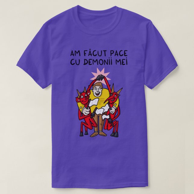 T-shirt Am faciale pace cu demi mei (Design devant)