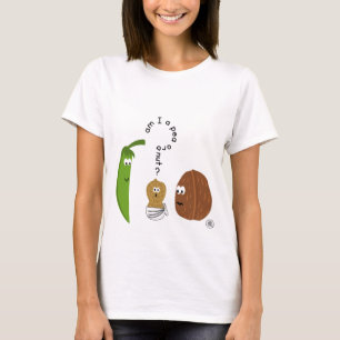 T-shirt Am I à pea or à nut ? Funny for à cute baby peanut