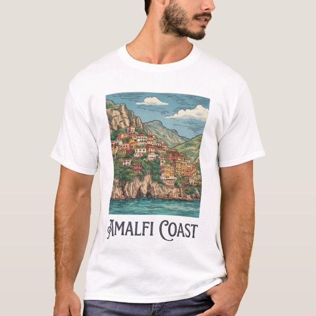 T-Shirt Amalfi-Küste (Vorderseite)