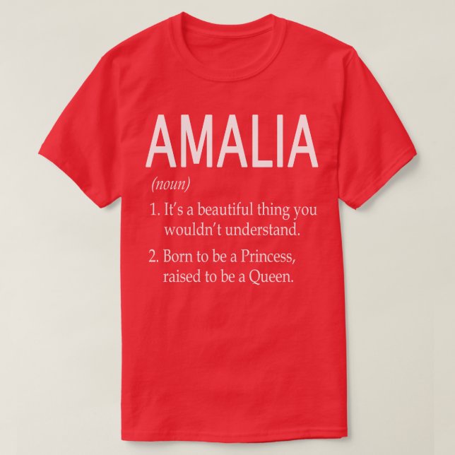 T-shirt Amalia Nom Cadeau (Design devant)