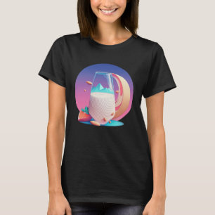 T-shirt Amande Milk Synthwave 80s Rétrowave
