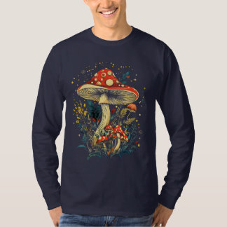 T-shirt Amanite tue-mouches champignon botanique manches l