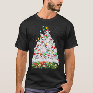 T-shirt Amant chèvre amusant correspondant Père Noël chèvr