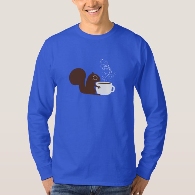 T-shirt Amant de café d'écureuil (Devant)