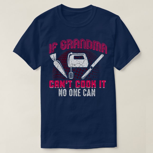 T-shirt Amant de cuisine Amusante Grand-mère Baker Grandma (Design devant)
