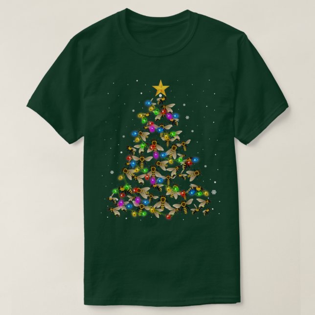 T-shirt Amant de Noël de l'abeille (Design devant)