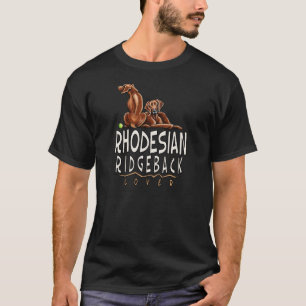 T-shirt Amant de Rhodesian Ridgeback