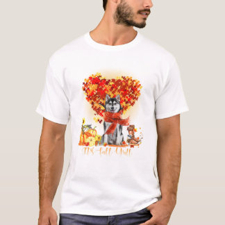 T-shirt Amants de chiens Husky de tous les automnes