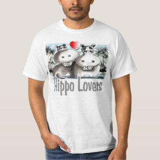 T-shirt Amants d'hippopotame