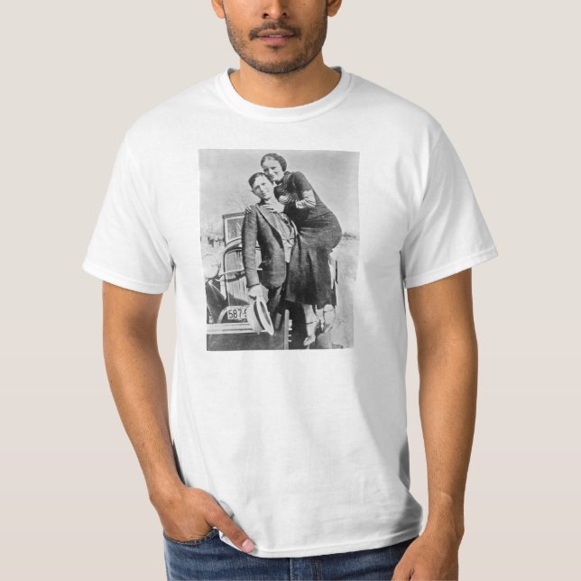 T-shirt Amants mignons et Clyde (Devant)