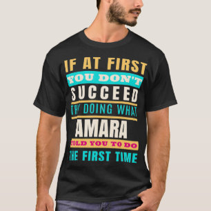 T-shirt AMARA Personalized Name  AMARA First Name 