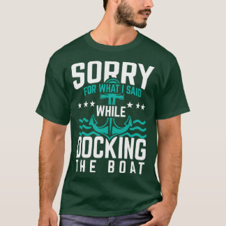 T-shirt Amarrage du bateau voiles voiliers mer cadeau