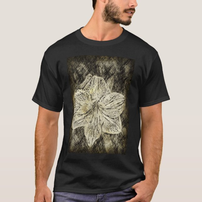 T-shirt Amaryllis Old Time Sketch (Devant)