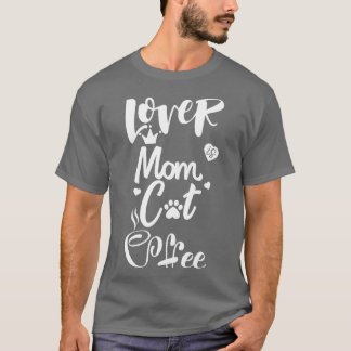 T-shirt Amateur de café mère au chat17