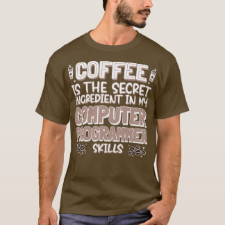 T-shirt Amateur de café Programmateur informatique