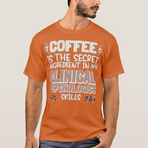 T-shirt Amateur de café Psychologue clinique