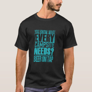 T-shirt Amateur de camping drôle u2013 Buveur de bière Sar
