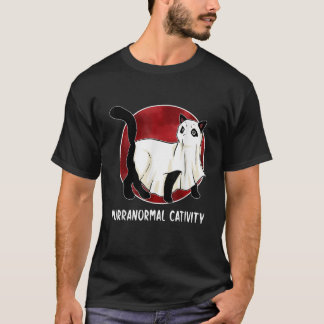 T-shirt Amateur de chat activite paranormale chaton fantôm