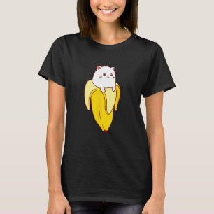T-shirt Amateur de chat banane chaton drôle neko propriéta