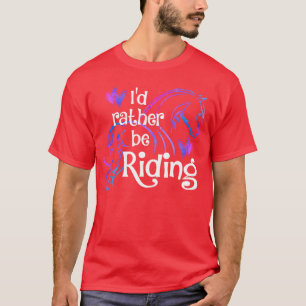 T-shirt Amateur de cheval ID PLUTÔT ÊTRE À CHEVAL Équestre