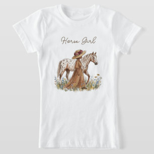 T-Shirt Amateur de chevaux élégant 