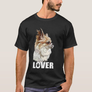 T-shirt Amateur de chien à poil long Chihuahua