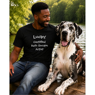 T-shirt Amateur de chien sur mesure Artiste certifié de