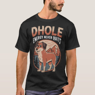 T-shirt Amateur de Dhole Faune Canidé Chien Sauvage Asiati