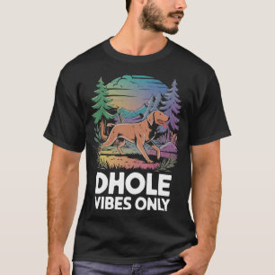 T-shirt Amateur de Dhole Faune Canidé Chien Sauvage Asiati