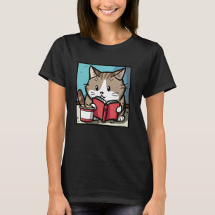 T-shirt Amateur de friandises pour chat Chaton Lecteur de 