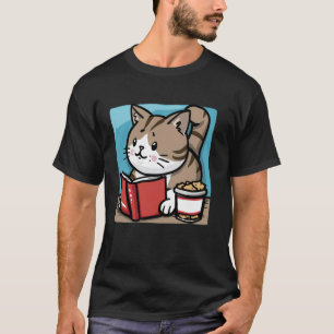 T-shirt Amateur de friandises pour chat Chaton Lecteur de 