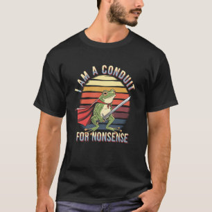 T-shirt Amateur de grenouille suis un conduit pour absurdi