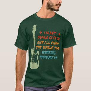 T-shirt Amateur de guitare  Conception drôle de guitare él