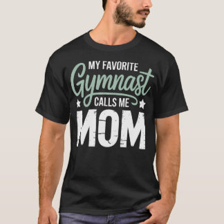 T-shirt Amateur de Gymnastique Mon Gymnaste Préféré M'appe