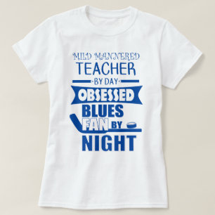 T-shirt Amateur de hockey sur glace et blanc